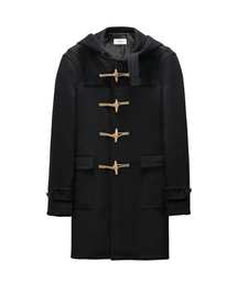 ROLLINGSTUDIOS（ローリングスタジオ）の「HOODED WOOL FELT DUFFLE COAT BLACK（ダッフルコート）」