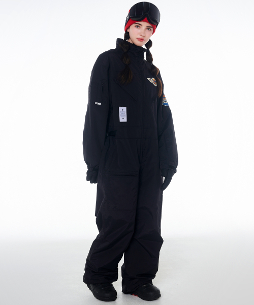 DOLL OUTERWEAR(ドラ アウターウェア)の「2425 ボルカン ボードウェア ワーク ジャンプスーツ ブラック 男女共用(つなぎ/オールインワン・レディース・その他・X-SMALL/SMALL/LARGE)」の2枚目の写真