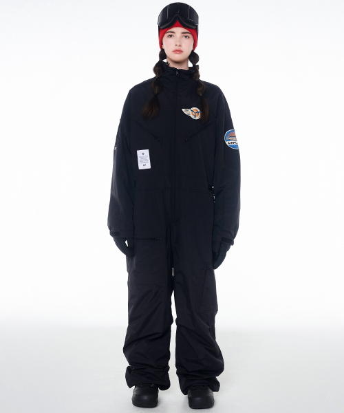 DOLL OUTERWEAR(ドラ アウターウェア)の「2425 ボルカン ボードウェア ワーク ジャンプスーツ ブラック 男女共用(つなぎ/オールインワン・レディース・その他・X-SMALL/SMALL/LARGE)」の3枚目の写真