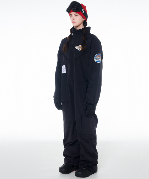 DOLL OUTERWEAR(ドラ アウターウェア)の「2425 ボルカン ボードウェア ワーク ジャンプスーツ ブラック 男女共用(つなぎ/オールインワン・レディース・その他・X-SMALL/SMALL/LARGE)」の4枚目の写真