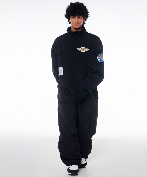 DOLL OUTERWEAR(ドラ アウターウェア)の「2425 ボルカン ボードウェア ワーク ジャンプスーツ ブラック 男女共用(つなぎ/オールインワン・レディース・その他・X-SMALL/SMALL/LARGE)」の10枚目の写真