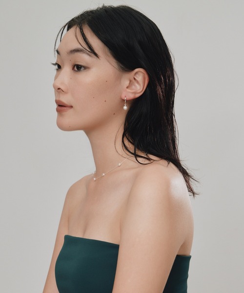 novice（ノーヴィス）の「【novice】 Freshwater Pearl Pierce［Silver925］（ピアス（両耳用）・レディース・シルバー・FREE）」の6枚目の写真