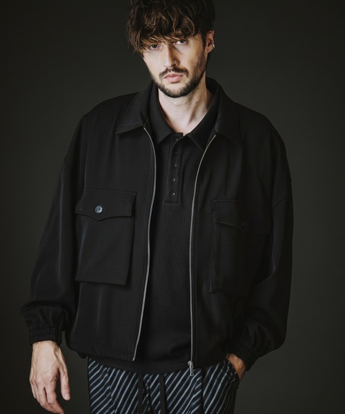 NO ID.(ノーアイディ)の「【NO ID.】Rib Half Zip Big Pullover / テレコ ハーフ ジップ ビッグ プルオーバー(Tシャツ/カットソー・メンズ・ブラック/グレー・ONE SIZE)」の13枚目の写真