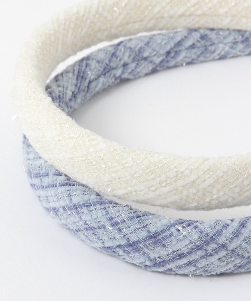 repipi armario（レピピ アルマリオ）の「ラメツイードカチューシャ（カチューシャ・キッズ・ホワイト/ブラック/ブルー・ONESIZE）」の14枚目の写真