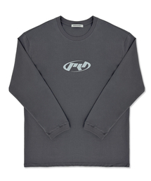 permanentarchive（パーマネント アーカイブ）の「SYMBOLIC LOGO LONG-SLEEVES (CHARCOAL)（Tシャツ/カットソー）」