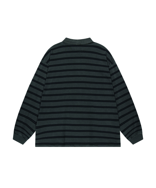 ENDOOR(エンドア)の「Vtg zip-up stripe polo shirt (vtg navy)(ポロシャツ・メンズ・その他・1/2)」の3枚目の写真