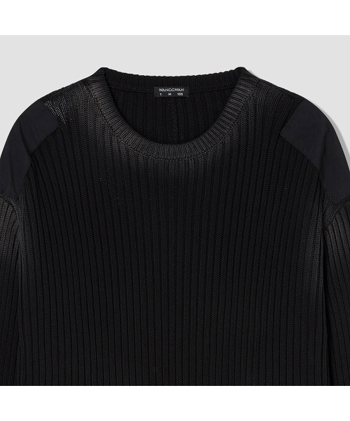 WANGGWAN（ワングァン）の「シャドーフェイドウォッシングニット (ブラック)（ニット/セーター・メンズ・その他・MEDIUM/LARGE）」の2枚目の写真