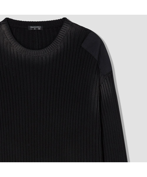 WANGGWAN（ワングァン）の「シャドーフェイドウォッシングニット (ブラック)（ニット/セーター・メンズ・その他・MEDIUM/LARGE）」の3枚目の写真