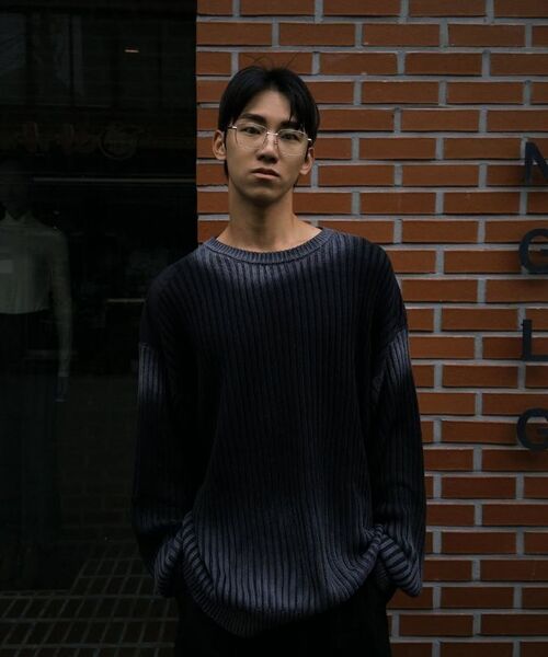 WANGGWAN（ワングァン）の「シャドーフェイドウォッシングニット (ブラック)（ニット/セーター・メンズ・その他・MEDIUM/LARGE）」の17枚目の写真
