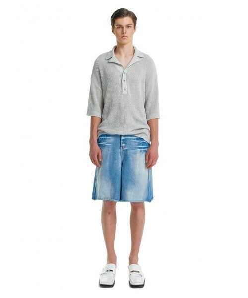 THE BALLON(ザバロン)の「MENS HALF DENIM PANTS(その他パンツ・メンズ・ブルー・LARGE/MEDIUM)」の1枚目の写真