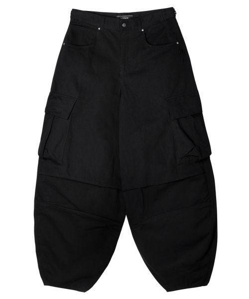 IDWS(アイドンワナセル)の「Andy Twill Balloon Cargo Pants Black(その他パンツ・レディース・その他・0/1/2)」の2枚目の写真