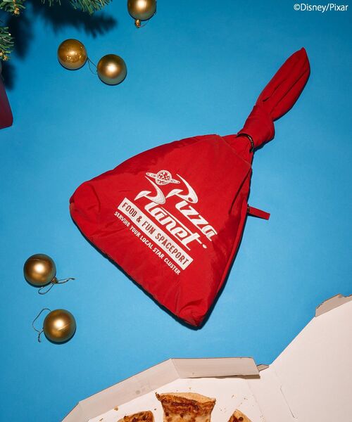 AMERICAN HOLIC（アメリカンホリック）の「【PIZZA PLANET】トライアングルBAG（エコバッグ/サブバッグ・レディース・レッド/ブラック・FREE）」の11枚目の写真