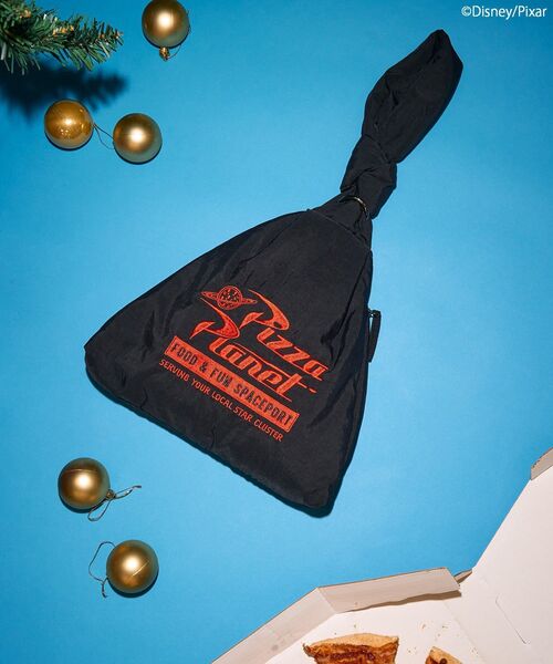 AMERICAN HOLIC（アメリカンホリック）の「【PIZZA PLANET】トライアングルBAG（エコバッグ/サブバッグ・レディース・レッド/ブラック・FREE）」の12枚目の写真