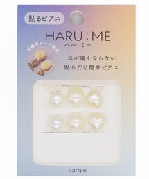 gargle ガーグル:HARU:ME シリーズ ハルミー2 パール ハート イヤリング(貼るピアス)