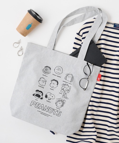 ROOTOTE(ルートート)の「【ROOTOTE】IP.トール.PEANUTS-1A 8501(トートバッグ・レディース・ブラック/アイボリー/レッド/イエロー/グレー/ライトブルー・FREE)」の4枚目の写真