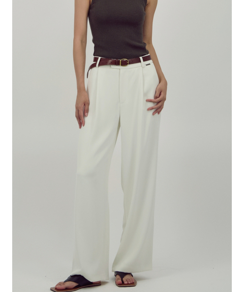 ACUD(アクド)の「Soft Flow Slacks _Ivory(スラックス・レディース・オフホワイト・SMALL/MEDIUM)」の1枚目の写真
