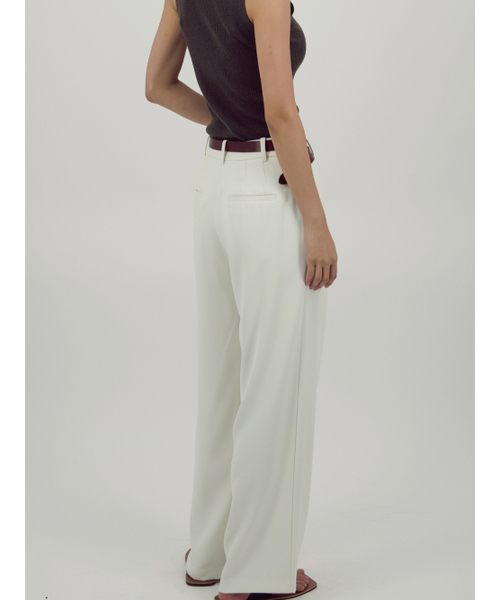 ACUD(アクド)の「Soft Flow Slacks _Ivory(スラックス・レディース・オフホワイト・SMALL/MEDIUM)」の3枚目の写真