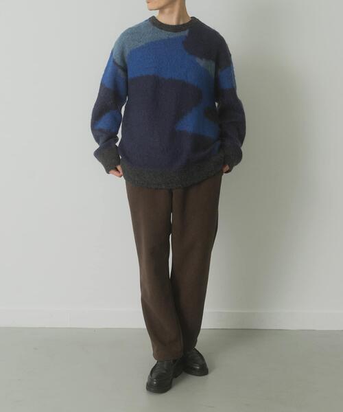 ITEMS URBANRESEARCH（アイテムズ アーバンリサーチ）の「モヘヤタッチカモフラリラックスニット（ニット/セーター・メンズ・ブルー/ブラック/グリーン・LARGE/MEDIUM）」の17枚目の写真