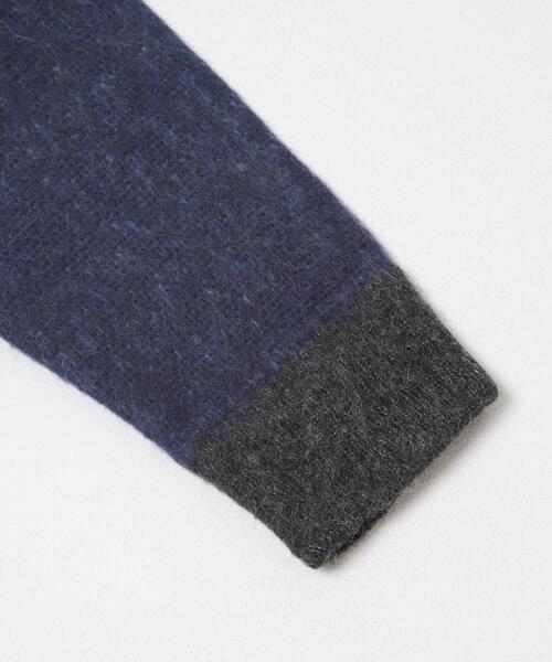 ITEMS URBANRESEARCH（アイテムズ アーバンリサーチ）の「モヘヤタッチカモフラリラックスニット（ニット/セーター・メンズ・ブルー/ブラック/グリーン・LARGE/MEDIUM）」の12枚目の写真