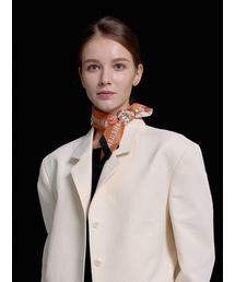 DAL（ダル）の「Cano Petit Slim Silk Scarf Tangerine（バンダナ/スカーフ）」