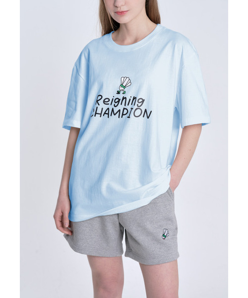 MESTARI(メスタリ)の「バドミントン RC Tシャツ 男女共用 半袖Tシャツ CT3003スカイブルー(Tシャツ/カットソー・メンズ・その他・SMALL/MEDIUM/X-LARGE)」の1枚目の写真
