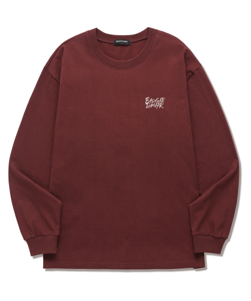 BARIGATE(バリゲート)の「GRAFFITI ロングスリーブ (BLS033) バーガンディ(Tシャツ/カットソー・レディース・その他・SMALL/MEDIUM/LARGE/X-LARGE/XX-LARGE)」の2枚目の写真