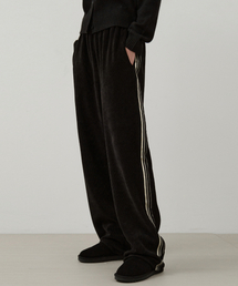 W/エッセンシャルライントラックコーデュロイワイドパンツ_BLACK(W25-PT34)