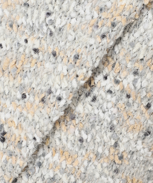 B.C STOCK（ベーセーストック）の「《追加9》手洗い可 / ポコポコヤーンミックス2WAYカーディガン（ニット/セーター・レディース・チャコールグレー/アイボリー/レッド/ブラウン/ラベンダー・FREE）」の11枚目の写真