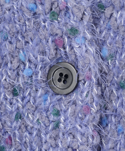 B.C STOCK（ベーセーストック）の「《追加9》手洗い可 / ポコポコヤーンミックス2WAYカーディガン（ニット/セーター・レディース・チャコールグレー/アイボリー/レッド/ブラウン/ラベンダー・FREE）」の22枚目の写真