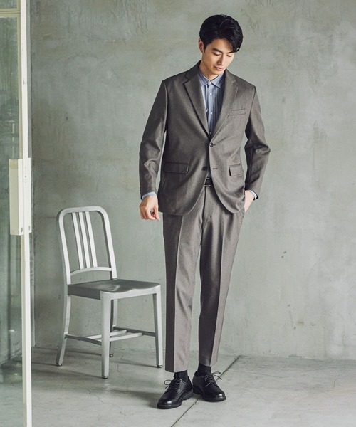 GLOBAL WORK（グローバルワーク）の「SOLOTEX(R)お手入れらくらく/ジャケット/612492（テーラードジャケット・メンズ・ネイビー/モカ/チャコールグレー・LARGE/MEDIUM/SMALL/X-LARGE）」の6枚目の写真