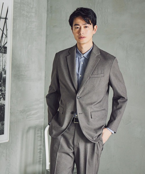 GLOBAL WORK（グローバルワーク）の「SOLOTEX(R)お手入れらくらく/ジャケット/612492（テーラードジャケット・メンズ・ネイビー/モカ/チャコールグレー・LARGE/MEDIUM/SMALL/X-LARGE）」の7枚目の写真