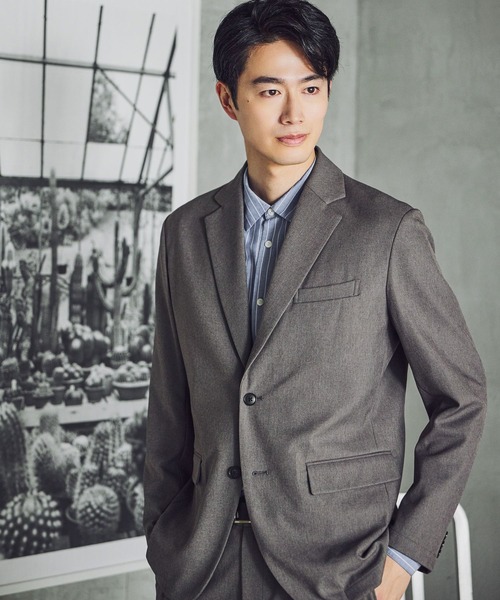 GLOBAL WORK（グローバルワーク）の「SOLOTEX(R)お手入れらくらく/ジャケット/612492（テーラードジャケット・メンズ・ネイビー/モカ/チャコールグレー・LARGE/MEDIUM/SMALL/X-LARGE）」の8枚目の写真