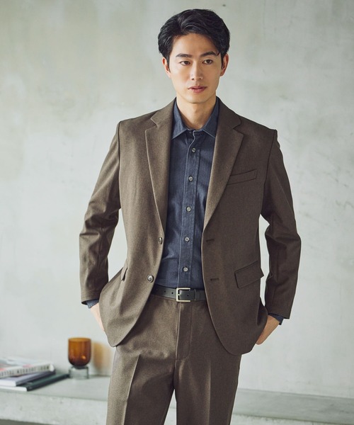 GLOBAL WORK（グローバルワーク）の「SOLOTEX(R)お手入れらくらく/ジャケット/612492（テーラードジャケット・メンズ・ネイビー/モカ/チャコールグレー・LARGE/MEDIUM/SMALL/X-LARGE）」の15枚目の写真