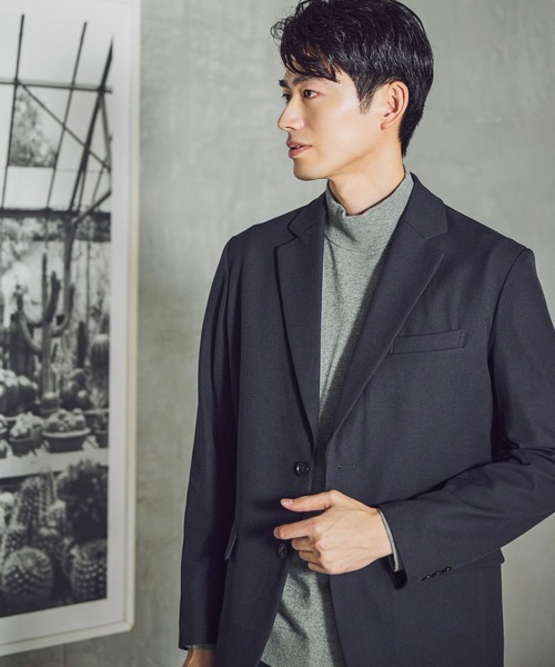 GLOBAL WORK（グローバルワーク）の「SOLOTEX(R)お手入れらくらく/ジャケット/612492（テーラードジャケット・メンズ・ネイビー/モカ/チャコールグレー・LARGE/MEDIUM/SMALL/X-LARGE）」の22枚目の写真