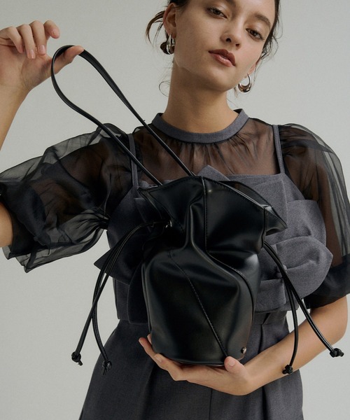 LE'RURE(リルアー)の「Flower vase bag(ハンドバッグ・レディース・バーガンディー/グレー/ブラック・FREE)」の5枚目の写真