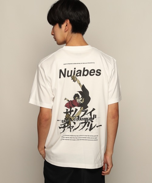 YEN TOWN MARKET(イェンタウンマーケット)の「【SAMURAI CHAMPLOO】aruarian dance バックプリント Tシャツ(Tシャツ/カットソー・メンズ・ブラック/ホワイト・XL/L/M)」の1枚目の写真
