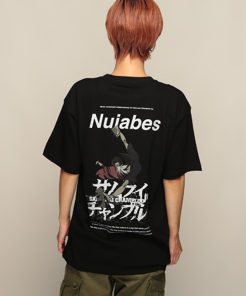 YEN TOWN MARKET(イェンタウンマーケット)の「【SAMURAI CHAMPLOO】aruarian dance バックプリント Tシャツ(Tシャツ/カットソー・メンズ・ブラック/ホワイト・XL/L/M)」の2枚目の写真