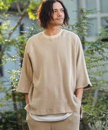 mt10154- Snow Wash Big Waffle Raglan Short Sleeve Tee スノーウォッシュビックワッフルTシャツ(CMP-261-004)