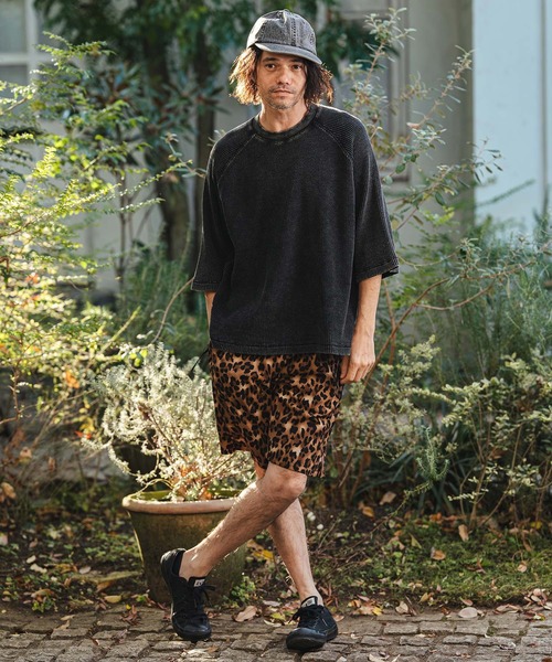 CAMBIO(カンビオ)の「mt10154- Snow Wash Big Waffle Raglan Short Sleeve Tee スノーウォッシュビックワッフルTシャツ(CMP-261-004)(Tシャツ/カットソー・メンズ・ネイビー/グレイッシュベージュ/ブラック・L/M/S)」の21枚目の写真