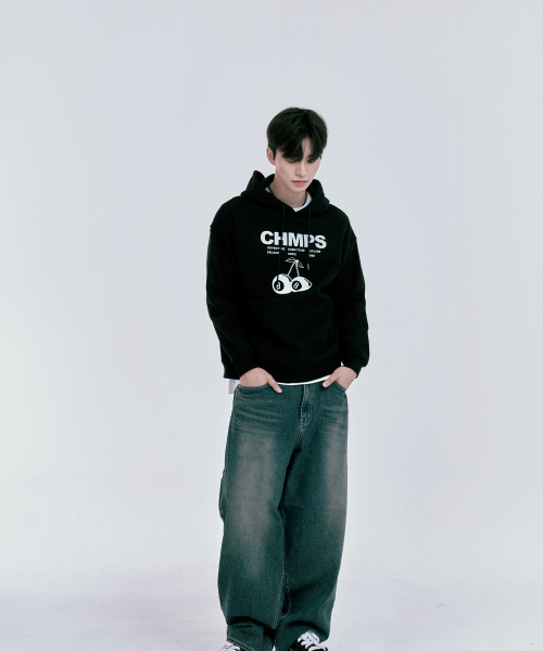 BORN CHAMPS（ボーンチャンプス）の「本8トリ裏起毛フードパーカーB24FT06BK（パーカー・レディース・その他・LARGE/SMALL/MEDIUM）」の3枚目の写真