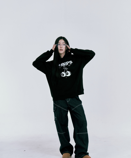BORN CHAMPS（ボーンチャンプス）の「本8トリ裏起毛フードパーカーB24FT06BK（パーカー・レディース・その他・LARGE/SMALL/MEDIUM）」の7枚目の写真