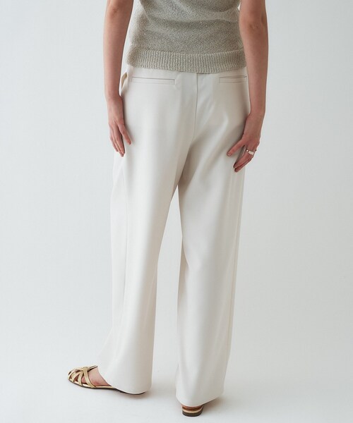 cloenc（クロエンス）の「【セットアップ／マシンウォッシュ】ツイルイージータックパンツ（その他パンツ・レディース・ブラック/ネイビー/オフホワイト・01/02/03）」の15枚目の写真