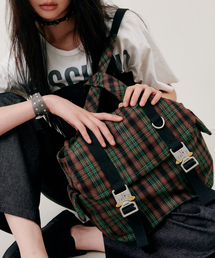 NILLRING（ニルリン）の「5PM30 Backpack Check _ Multi Green（バックパック/リュック）」