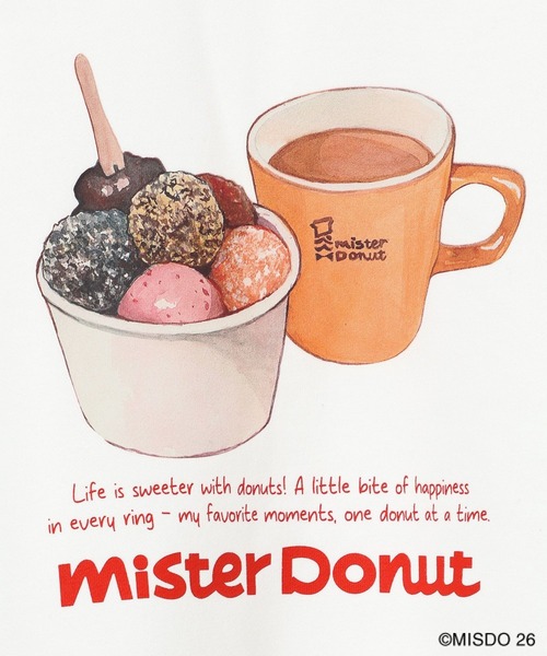 LEPSIM(レプシィム)の「【Mister Donut】イラストパーカー 627318(パーカー・レディース・アイボリー/ネイビー・FREE)」の11枚目の写真
