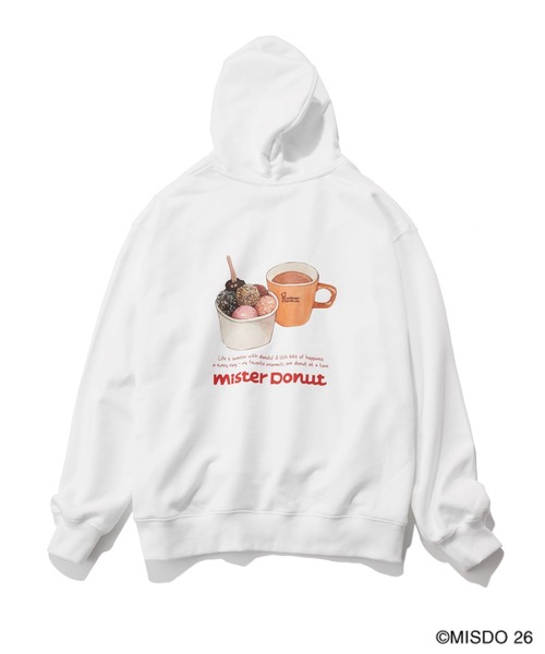 LEPSIM(レプシィム)の「【Mister Donut】イラストパーカー 627318(パーカー・レディース・アイボリー/ネイビー・FREE)」の21枚目の写真