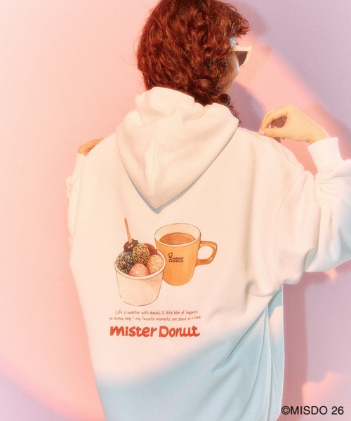 LEPSIM(レプシィム)の「【Mister Donut】イラストパーカー 627318(パーカー・レディース・アイボリー/ネイビー・FREE)」の17枚目の写真