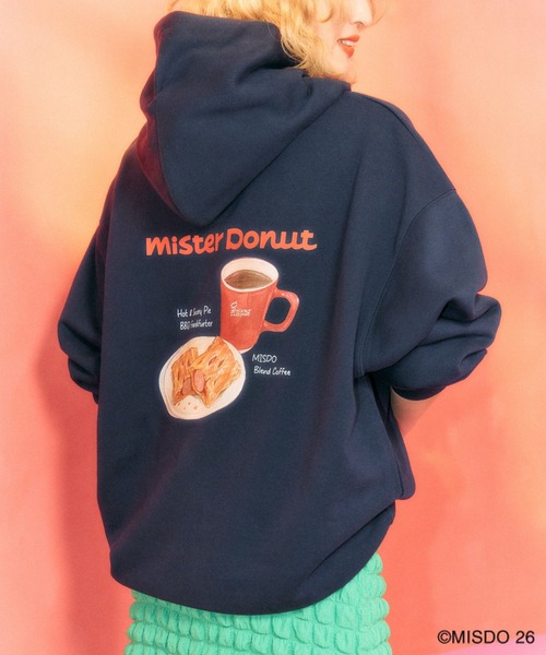 LEPSIM(レプシィム)の「【Mister Donut】イラストパーカー 627318(パーカー・レディース・アイボリー/ネイビー・FREE)」の20枚目の写真