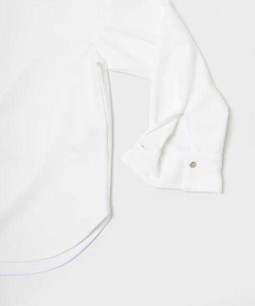 URBAN RESEARCH ROSSO WOMEN（アーバンリサーチ　ロッソ）の「ストレッチジョーゼットブラウス（シャツ/ブラウス・レディース・ホワイト/グレー系その他/ネイビー・FREE）」の10枚目の写真