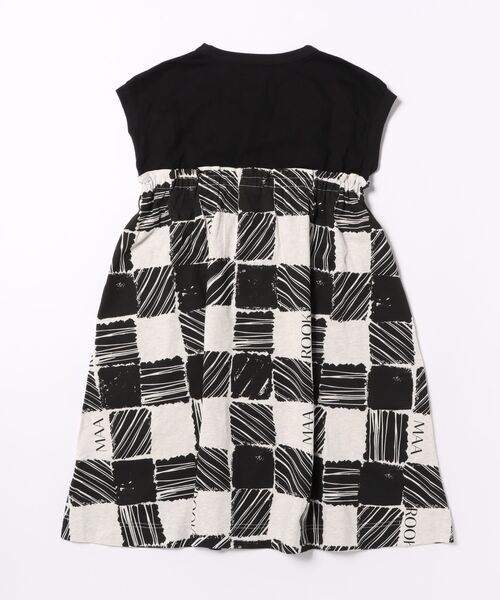 maarook（マルーク）の「ブロックチェックPTワンピース（ワンピース・キッズ・ブラック・160cm/150cm/140cm）」の2枚目の写真