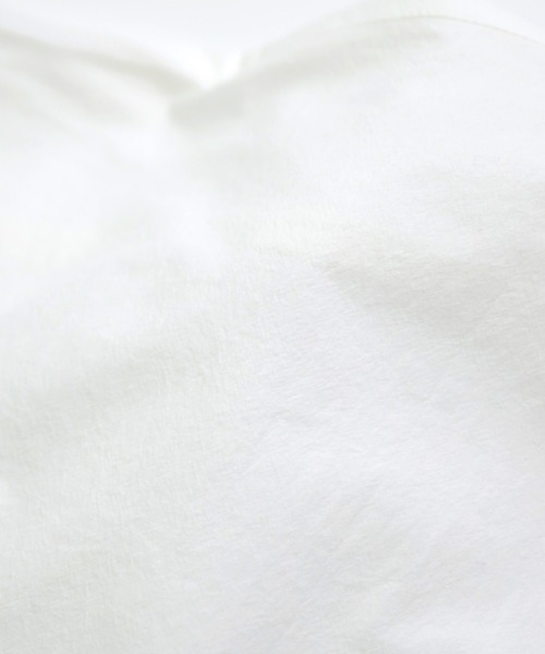 Yarmo（ヤーモ）の「[Yarmo] Vintage Finish Cotton Roll Up Sleeve Boxy Shirts（シャツ/ブラウス・レディース・ホワイト/グレー・FREE）」の10枚目の写真